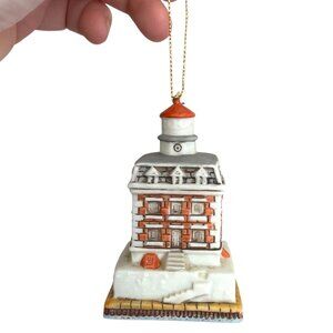 Vintage 1995 Lefton New London Ledge Lighthouse Ornament Connecticut Porcelain